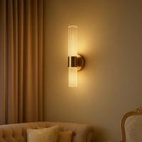 أبليك جداري مودرن أنبوبي ذهبي فاخر بطول 30 سم عرض...