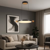 ثريا موديل 2024077 – تصميم دائري بإطار خشبي أنيق و...