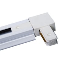 توصيلة زاويه مجرى تراك لايت متوفر اللون الابيض واس...