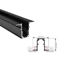 مجرى مسار مغناطيس 3 متر شفة عريض داخلي بعد التاسيس