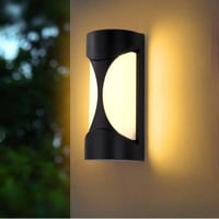 مصباح خارجي جداري فراشة LED 24واط بإضاءة صفراء وجر...