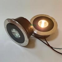 كشاف دفن أرضي عريض مدور بعدسة LED من الألومنيوم ان...