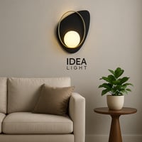 أبليك جداري ليد أسود 301 | إضاءة LED حائطية مودرن...