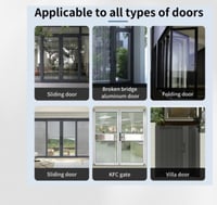 قفل باب ألمنيوم ذكي داخلي/خارجي — مقاوم للعوامل ال...