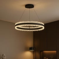 ثريا مودرن ذكية | إضاءة 3 ألوان | بطول 130سم×80سم...