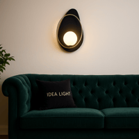 أبليك جداري ليد أسود 301 | إضاءة LED حائطية مودرن...