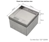 فيش ارضي دفن بلاط او خشب سلفر بوكس 2 وحدة