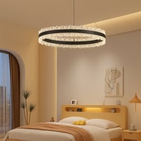 ثريا مودرن ذكية | إضاءة 3 ألوان | بطول 130سم×80سم...