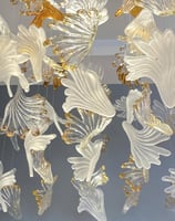 ثريا الأوراق الكريستالية المستعارة - مقاس 140×80 س...