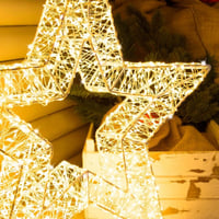 نجمة بطول 45 سم انارة ثابت ومتحركة انارة اصفر 3000...