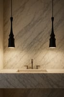 علاقي مفرد بتصميم دمعة وعدسة موجهة لإضاءة مركزة –...