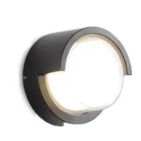 جداري خارجي LED دائري 5 واط بإضاءة صفراء وجرم أسود...