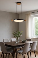 ثريا موديل 2024077 – تصميم دائري بإطار خشبي أنيق و...