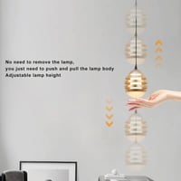 ثريا علاقي مفرد مودرن | لون ذهبي | هيكل ألمنيوم |...