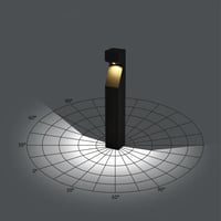 عمود حدائق بطول 60 سم GU10 المنيوم انارة ممرات ضما...