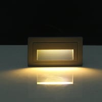 لمبات درج LED مربعة جرم اسود من الألومنيوم IP65 ضم...