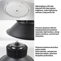 كشاف هنجر طربوش اسود ألمنيوم اسود | قوى 150W-400W...