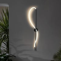 أبليك جداري مودرن اسود LED أنبوبي 3×1 بثلاث ألوان...