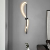 أبليك جداري مودرن اسود LED أنبوبي 3×1 بثلاث ألوان...