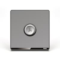 مفتاح مروحة ديمر 500واط رمادي موديل W4