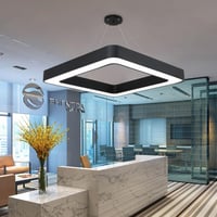 علاقي مكتبي مربع بانل 80 سم المنيوم 60 وات اطار اس...