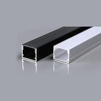 بروفايل مجرى ألمنيوم 2×1.5 سم بشفة – لون اسود ، بط...