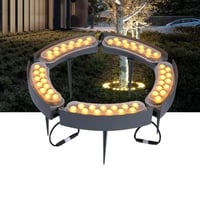 طوق إضاءة LED للنخل والأشجار بقطر 22 سم من الألومن...