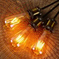 لمبة كوسة عسلي لمبة 10 وات اديسون