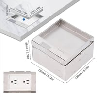 فيش ارضي دفن بلاط او خشب سلفر بوكس 2 وحدة