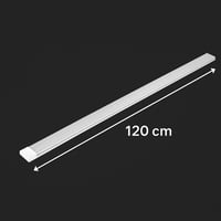 نجف 120 سم شفاف 80 واط انارة اصفر 3000K