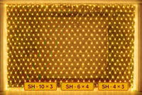 شبك زينة مقاس 10*3 انارة اصفر 3000k لمبة كبير يمكن...