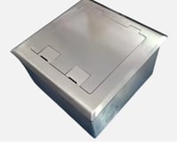 علبه فيش ارضي سلفر با اربعه منافذ اس تلس