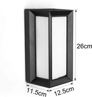 جداري خارجي LED مربع زاوية 30 واط بإضاءة صفراء وجر...