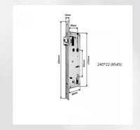 قفل ذكي للأبواب الداخلية والخارجية | تحكم بالبصمة...