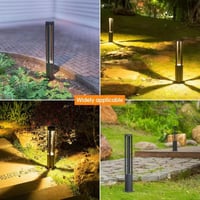 عمود حدائق بطول 60 سم GU10 المنيوم انارة ممرات ضما...