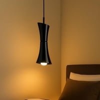 علاقي كشاف مفرد حلزوني مودرن | لون أسود أنيق | كود...