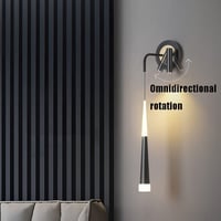 ابليك جداري LED ذهبي وأسود موديل 5303 ‎|‎ 29×60 سم...