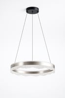 ثريا مودرن حلقات متداخلة فضي مطفي مفرد| إضاءة ذكية...