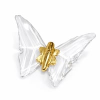 فراشة كريستالية شفافة بتفاصيل ذهبية راقية ID-006+