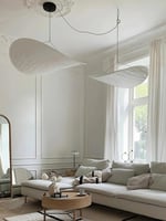 ثريا سحابة كوكون حرير تيفك بثلاث اضاءات متوفرة بمق...