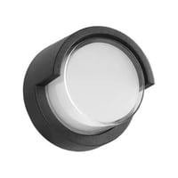 جداري خارجي LED دائري 5 واط بإضاءة صفراء وجرم أسود...