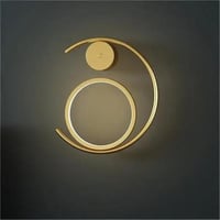 أبليك جداري مودرن 3785 | تصميم دائري عصري بإضاءة L...