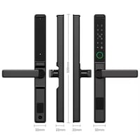 قفل باب ألمنيوم ذكي داخلي/خارجي — مقاوم للعوامل ال...