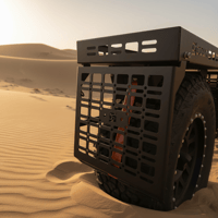 سلة الأمتعة على تاير السبير