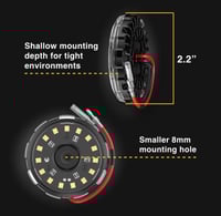 انارة بيضاء سايكلون V2 كي سي