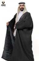 فروة بشت رصاصي دقة ملكي