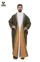 فروة رجالي كشميري وجهين بتطريز اسلامي