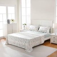 شرشف سرير 4 قطع نفرين مشجر