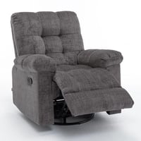 كرسي إسترخاء هزاز دوار 8068 بني غامق