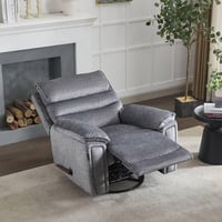 كرسي إسترخاء هزاز دوار 6059 يدوي رصاصي